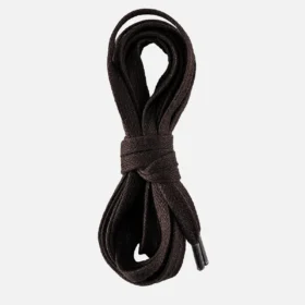 60-Zoll-Flachgewebte, gewachste Unisex-Schnürsenkel aus brauner, gewachster Baumwolle