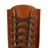 60-Zoll-Flachgewebte, gewachste Unisex-Schnürsenkel aus brauner, gewachster Baumwolle