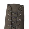 60-Zoll-Flachschnürsenkel, Unisex, aus schwarzer, gewachster Baumwolle