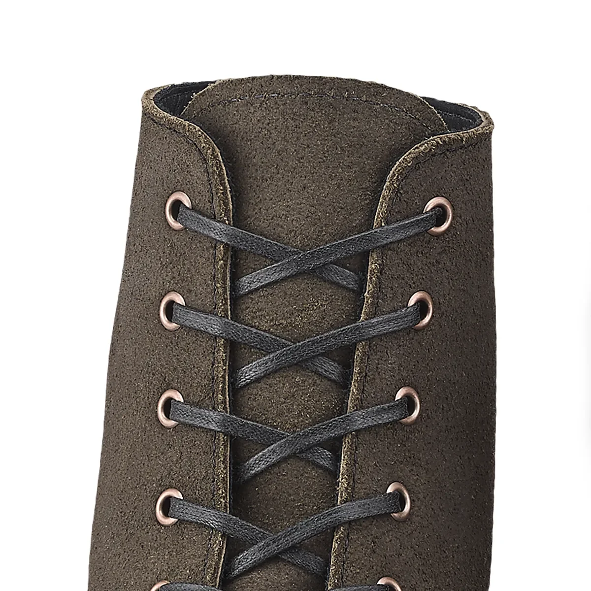 60-Zoll-Flachschnürsenkel, Unisex, aus schwarzer, gewachster Baumwolle