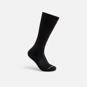 Alltags-Socken für die Arbeit aus Baumwollmischung, mittlere Stärke, wadenhoch, Unisex, in Schwarz