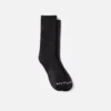 Alltags-Socken für die Arbeit, mittelschwer, Unisex-Crew-Socken aus Baumwollmischung in Schwarz