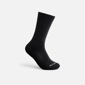 Alltags-Socken für die Arbeit, mittelschwer, Unisex-Crew-Socken aus Baumwollmischung in Schwarz