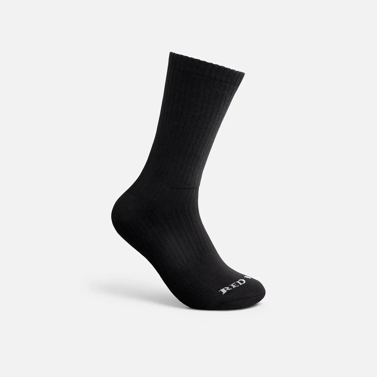 Alltags-Socken für die Arbeit, mittelschwer, Unisex-Crew-Socken aus Baumwollmischung in Schwarz