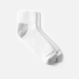 Alltags-Socken für die Arbeit, mittlere Stärke, Unisex-Socken aus Baumwollmischung in Weiß