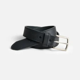Basic Work-Gürtel für Herren aus schwarzem Frontenac-Leder