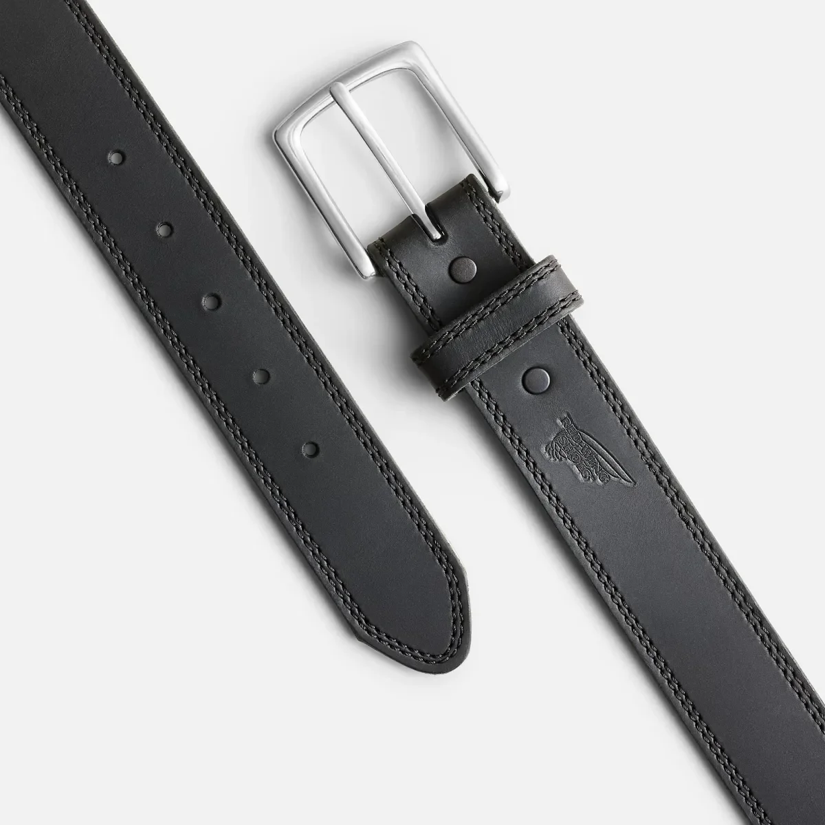 Basic Work-Gürtel für Herren aus schwarzem Frontenac-Leder