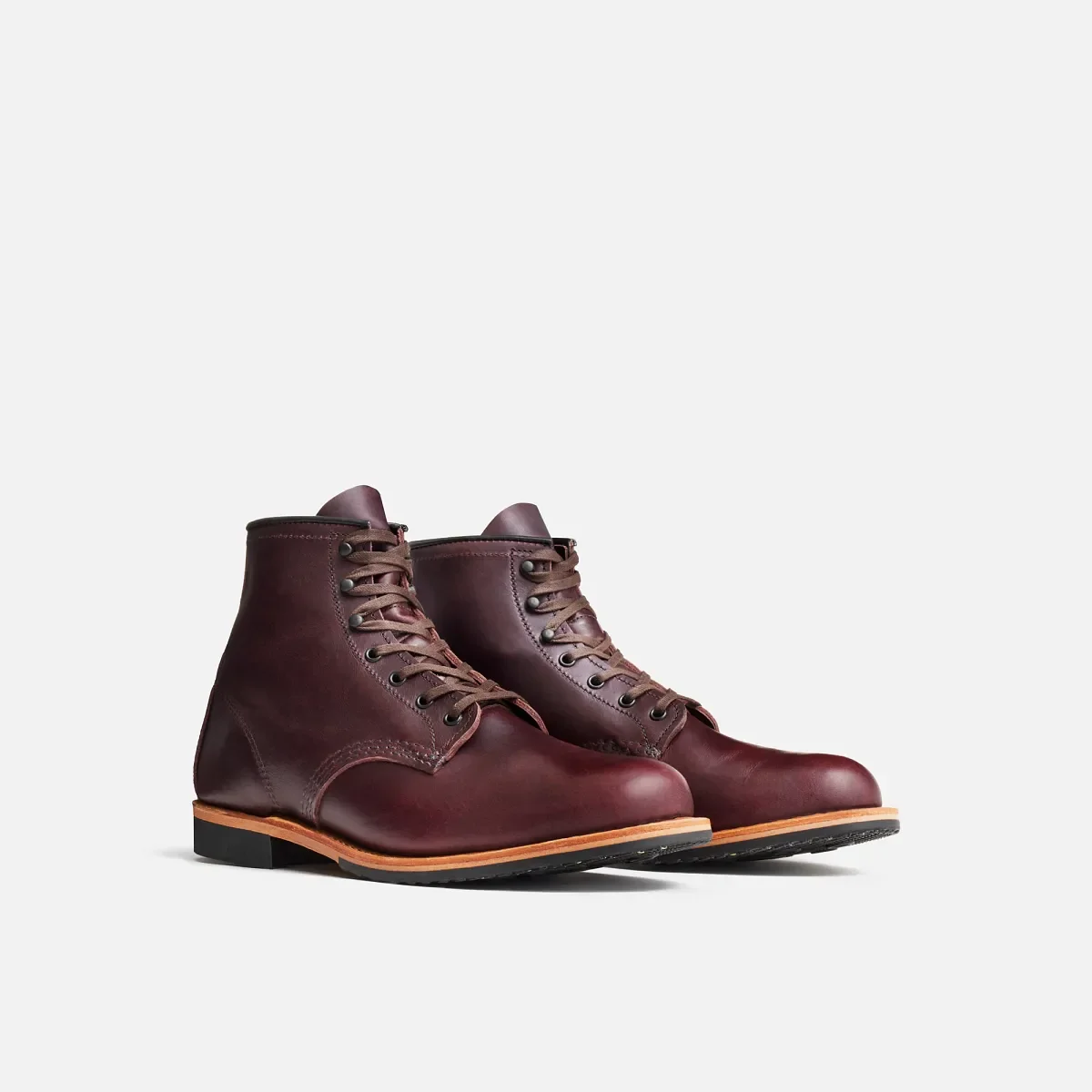 Beckman Herren-Stiefel (6 Zoll) aus „Black Cherry“-Excalibur-Leder