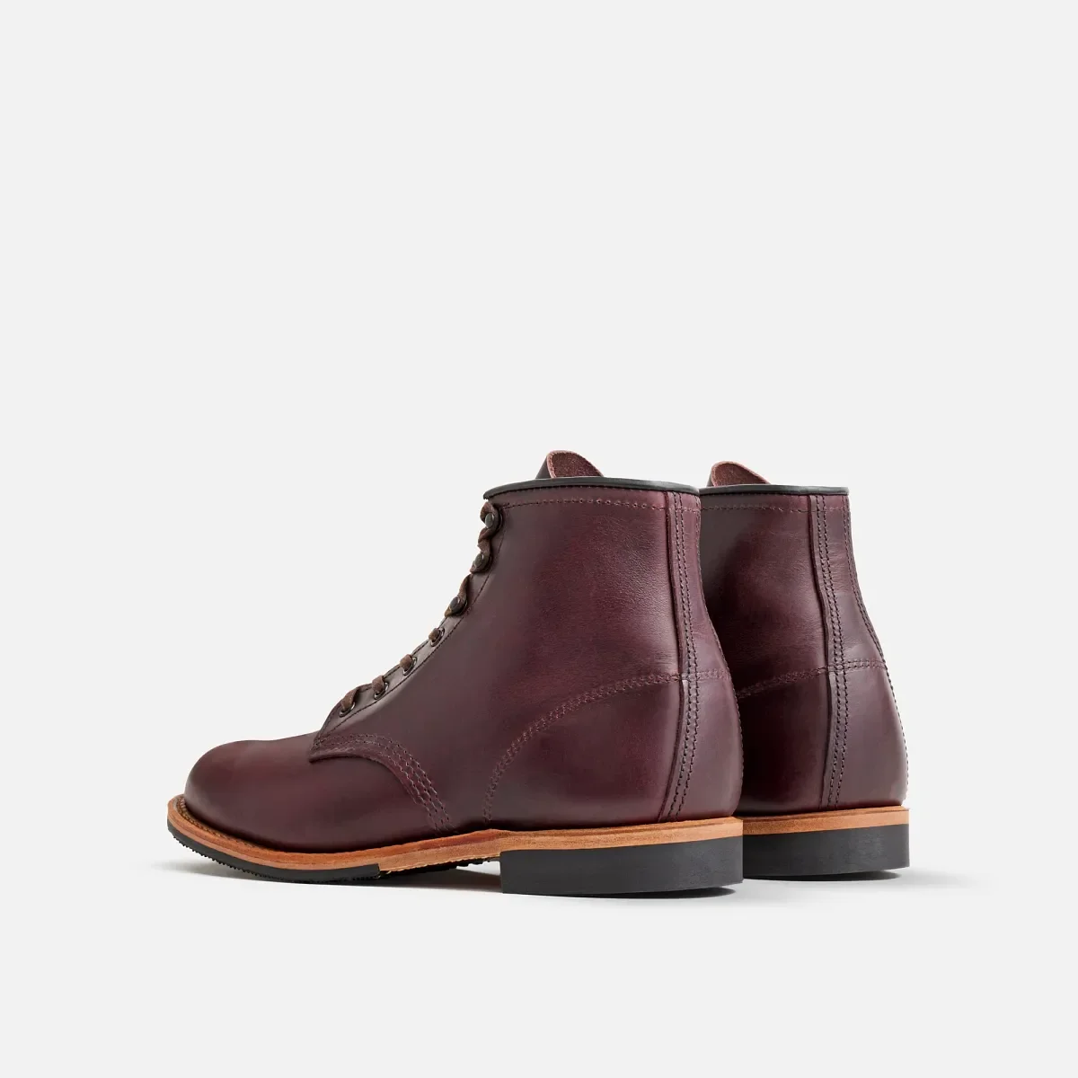 Beckman Herren-Stiefel (6 Zoll) aus „Black Cherry“-Excalibur-Leder
