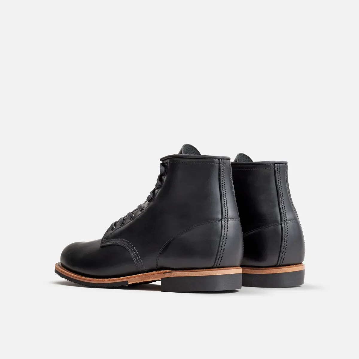 Beckman Herren-Stiefel (6 Zoll) aus schwarzem Excalibur-Leder