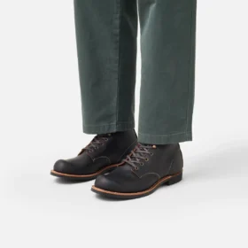 Blacksmith Herren-6-Zoll-Stiefel aus schwarzem Prairie-Leder