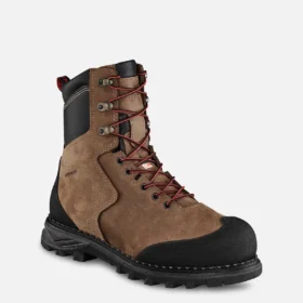 Burnside Herren-Stiefel, 8 Zoll, Wasserdicht, mit CSA-geprüften Sicherheitsschuhen