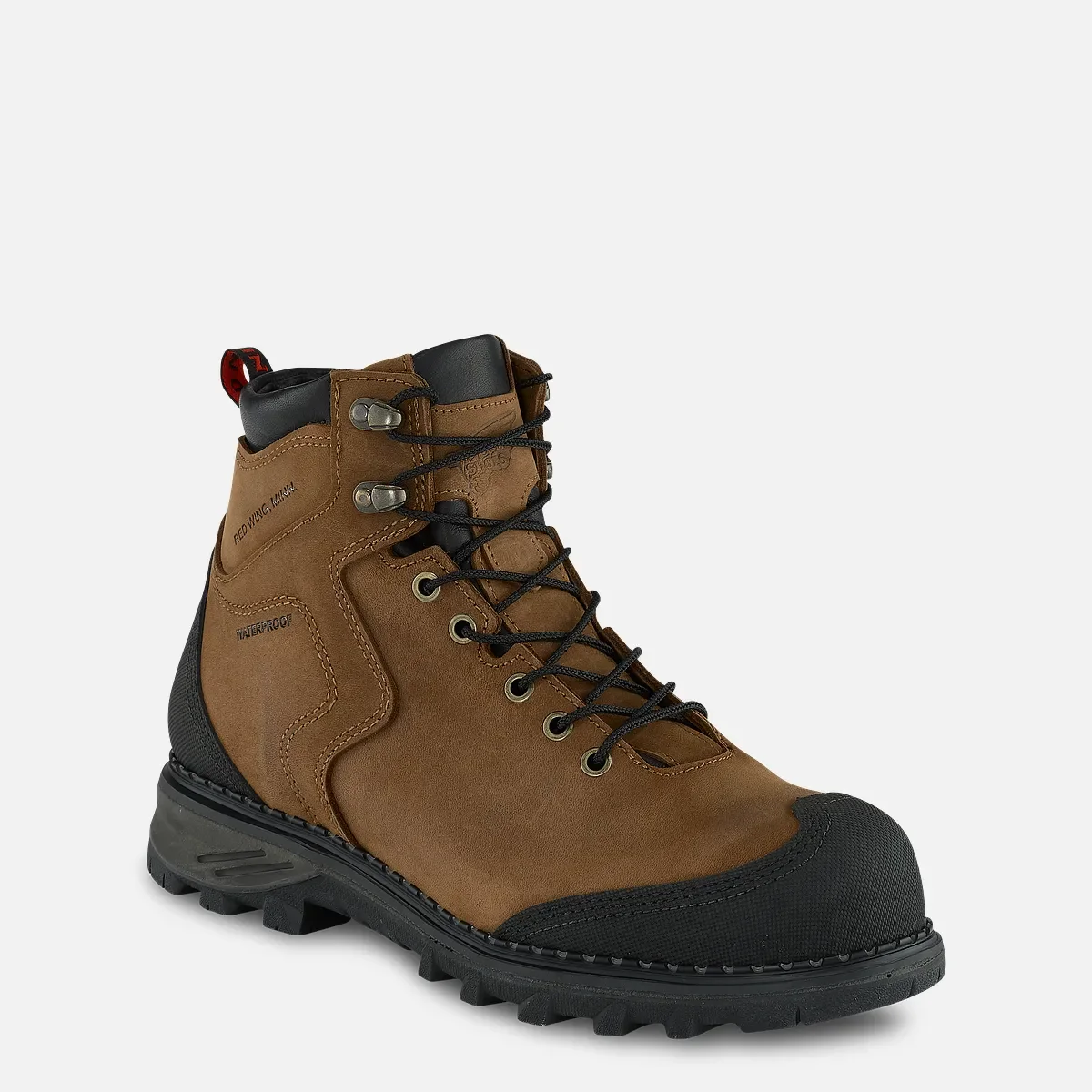 Burnside Herren-Stiefel mit 6-Zoll-Schaft, wasserdicht und mit Sicherheitsschuhen