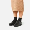 Carrier Damen-Carrier aus schwarzem Leder