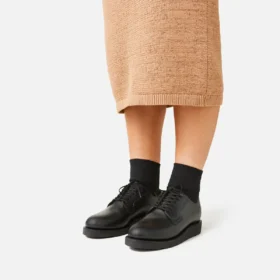 Carrier Damen-Carrier aus schwarzem Leder