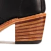 Clara Damenstiefel mit Absatz aus schwarzem Boundary-Leder