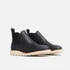Classic Chelsea Damen-Kurzstiefel aus schwarzem Boundary-Leder