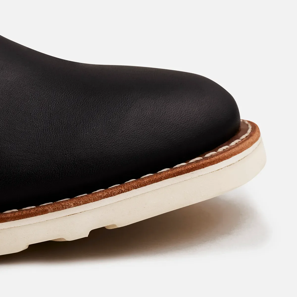 Classic Chelsea Damen-Kurzstiefel aus schwarzem Boundary-Leder