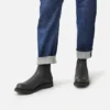 Classic Chelsea Herren-Stiefel (6 Zoll) aus schwarzem Harness-Leder
