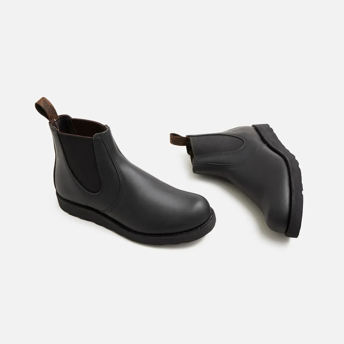 Classic Chelsea Herren-Stiefel (6 Zoll) aus schwarzem Harness-Leder