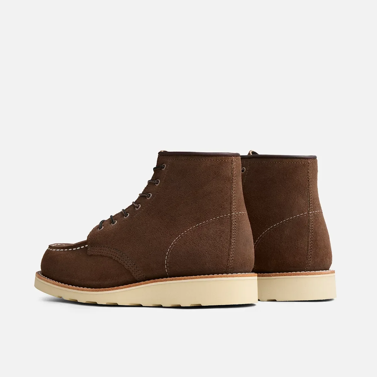 Classic Moc® Damen 6-Zoll-Classic-Moc aus schokoladenbraunem Muleskinner-Leder