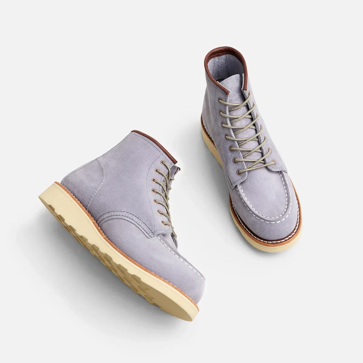 Classic Moc® Damen-Kurzstiefel aus Abilene-Leder in „Dusty Lavender“