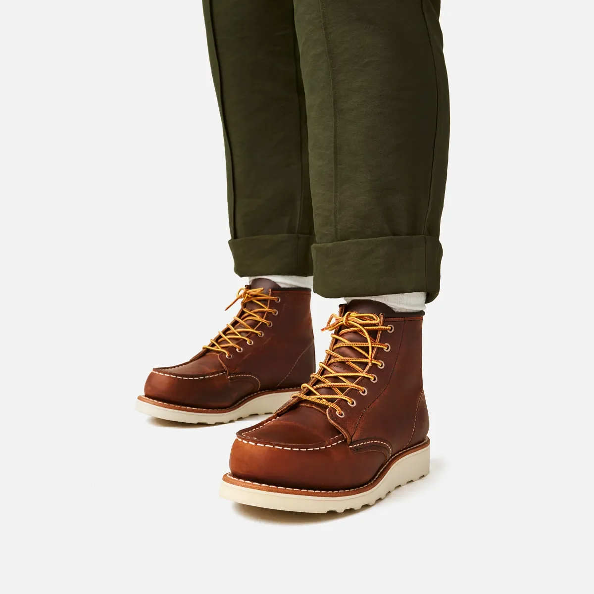 Classic Moc® Damen-Kurzstiefel aus „Copper Rough & Tough“-Leder