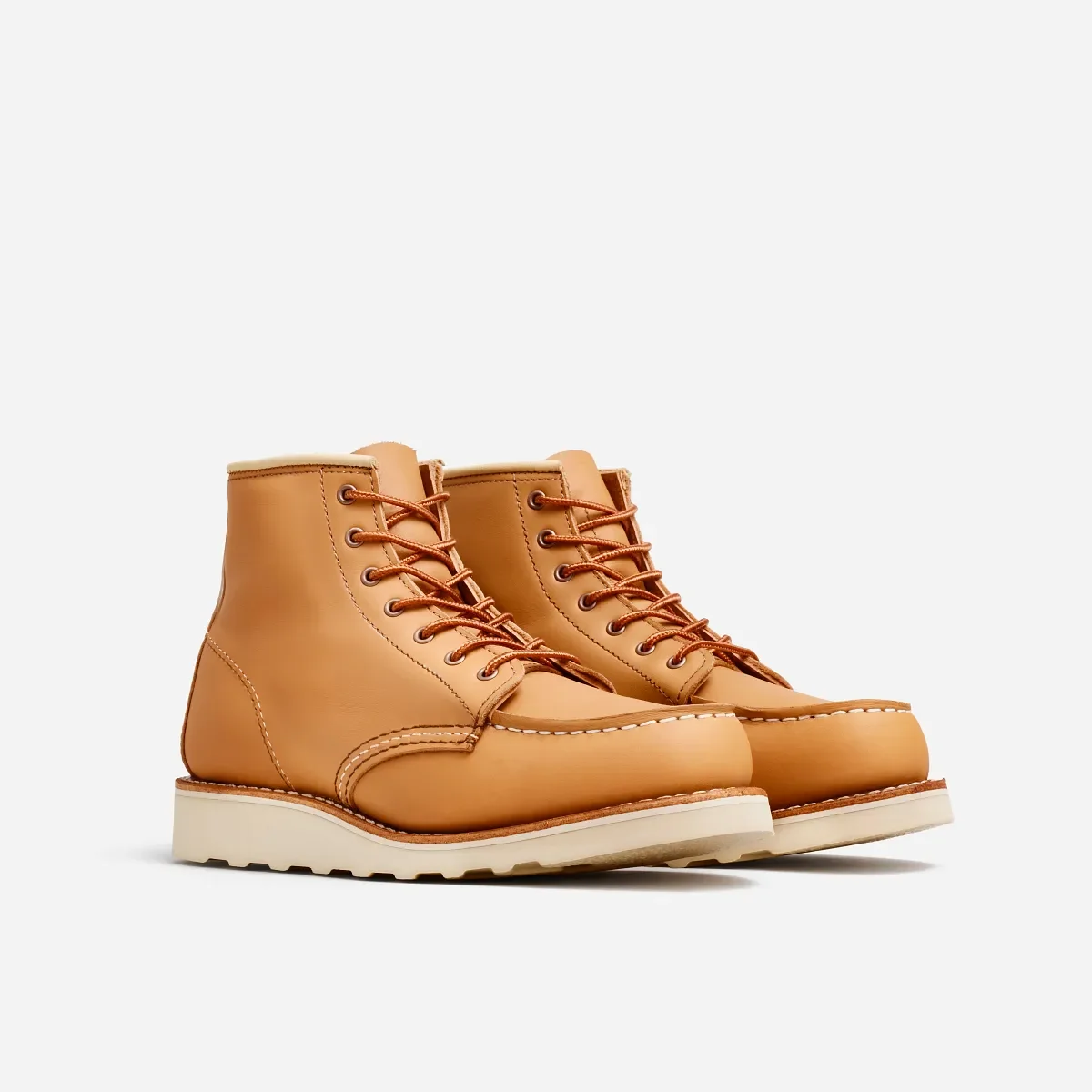 Classic Moc® Damen-Kurzstiefel aus hellbraunem Boundary-Leder