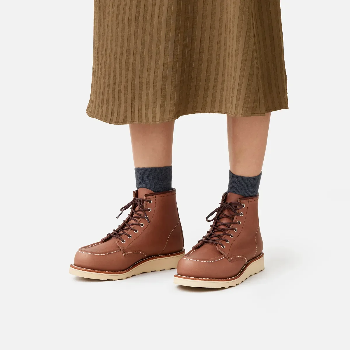 Classic Moc® Damen-Kurzstiefel aus Mocha Oro-iginal-Leder