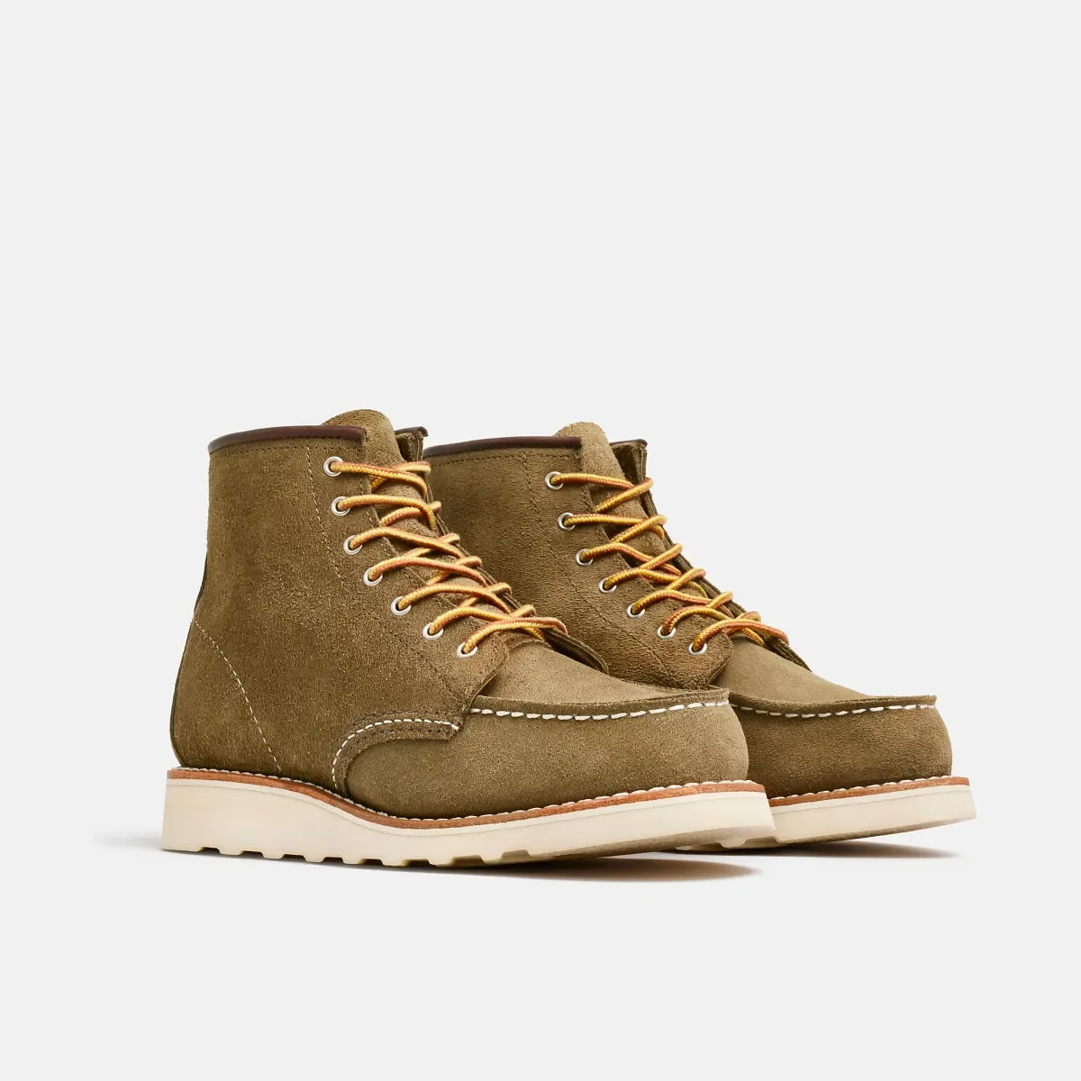 Classic Moc® Damen-Kurzstiefel aus olivfarbenem Mohave-Leder