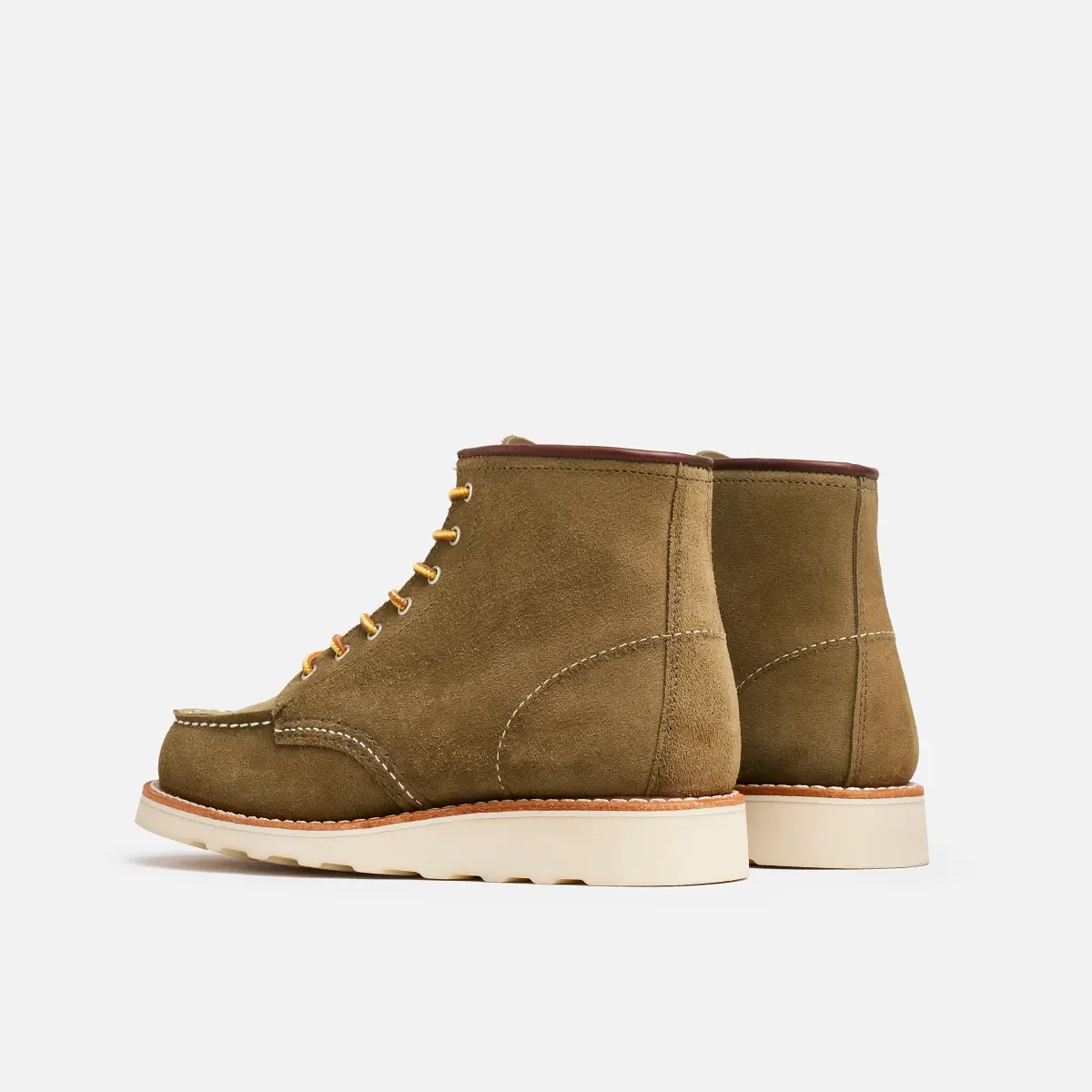 Classic Moc® Damen-Kurzstiefel aus olivfarbenem Mohave-Leder