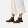 Classic Moc® Damen-Kurzstiefel aus schwarzem „Boundary“-Leder