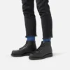 Classic Moc® Damen-Kurzstiefel aus schwarzem „Boundary“-Leder