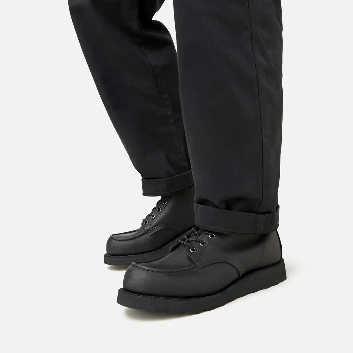 Classic Moc® Herren-Stiefel (6 Zoll) aus schwarzem Harness-Leder