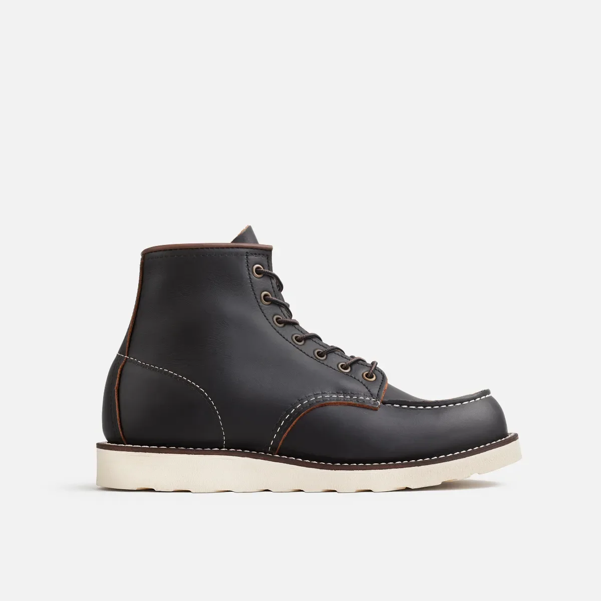 Classic Moc® Herren-Stiefel, 6 Zoll, aus schwarzem Prairie-Leder