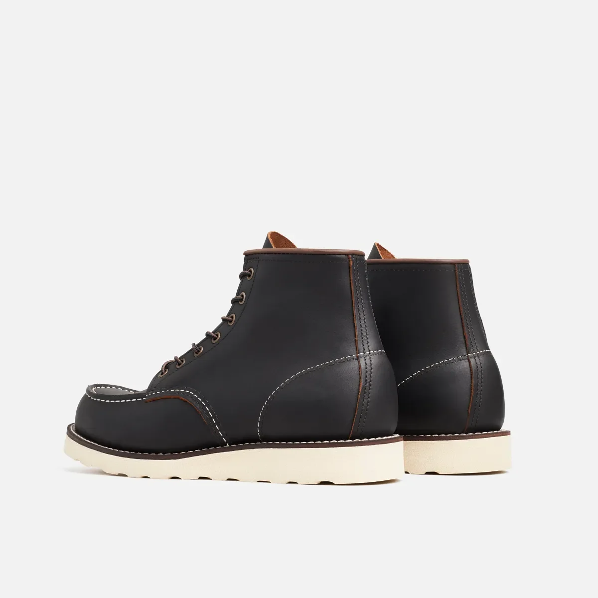 Classic Moc® Herren-Stiefel, 6 Zoll, aus schwarzem Prairie-Leder