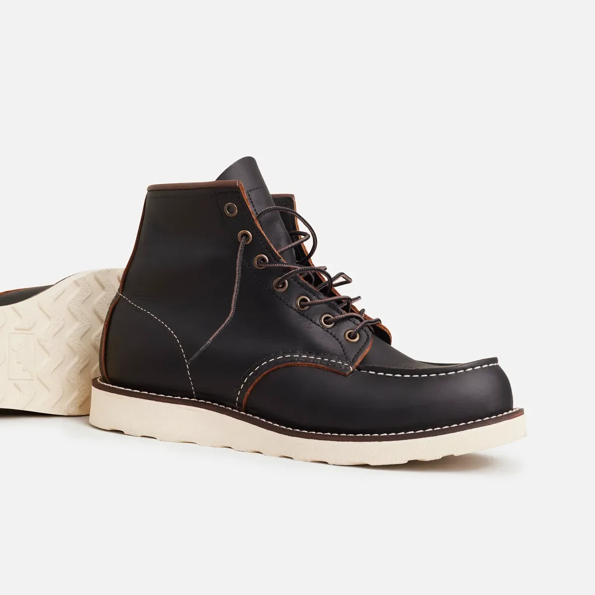 Classic Moc® Herren-Stiefel, 6 Zoll, aus schwarzem Prairie-Leder