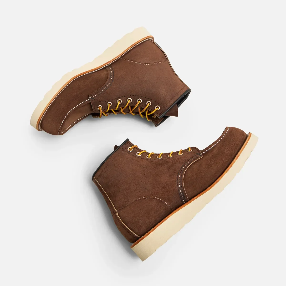 Classic Moc® Herrenstiefel „Classic Moc“ in 6 Zoll, aus schokoladenbraunem Muleskinner-Leder