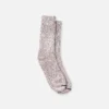 Crew-Socken aus Baumwollmischung im Ragg-Look – Unisex-Crew-Socken aus Baumwollmischung in den Farben „Hot Burgundy“, Marineblau und Weiß