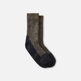 Crew-Socken mit tiefer Zehenkappe – Unisex-Crew-Socken mit tiefer Zehenkappe in Schwarz