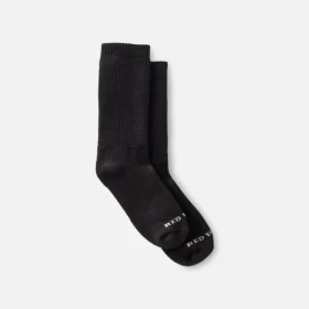 Cushion Crew-Socken Unisex-Cushion Crew-Socken aus schwarzer Baumwollmischung