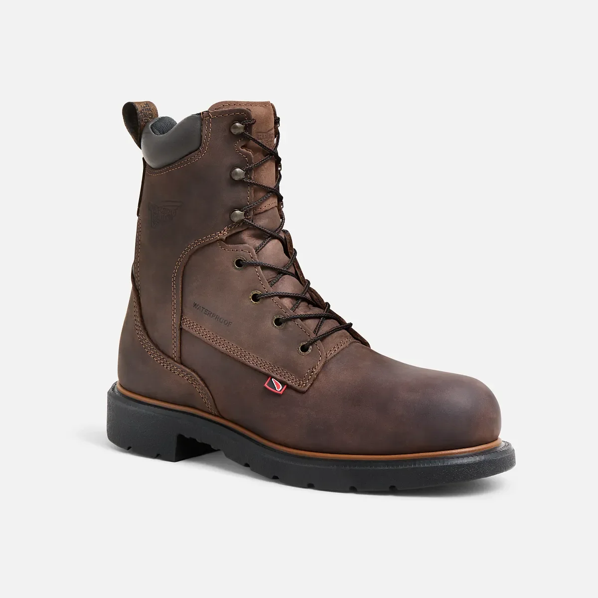 DynaForce® Herren-Sicherheitsschuhe mit Stahlkappe, 8 Zoll, gefüttert und Wasserdicht