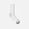 Everyday Work Crew-Socken aus Baumwollmischung in mittlerer Stärke für Damen und Herren in Weiß