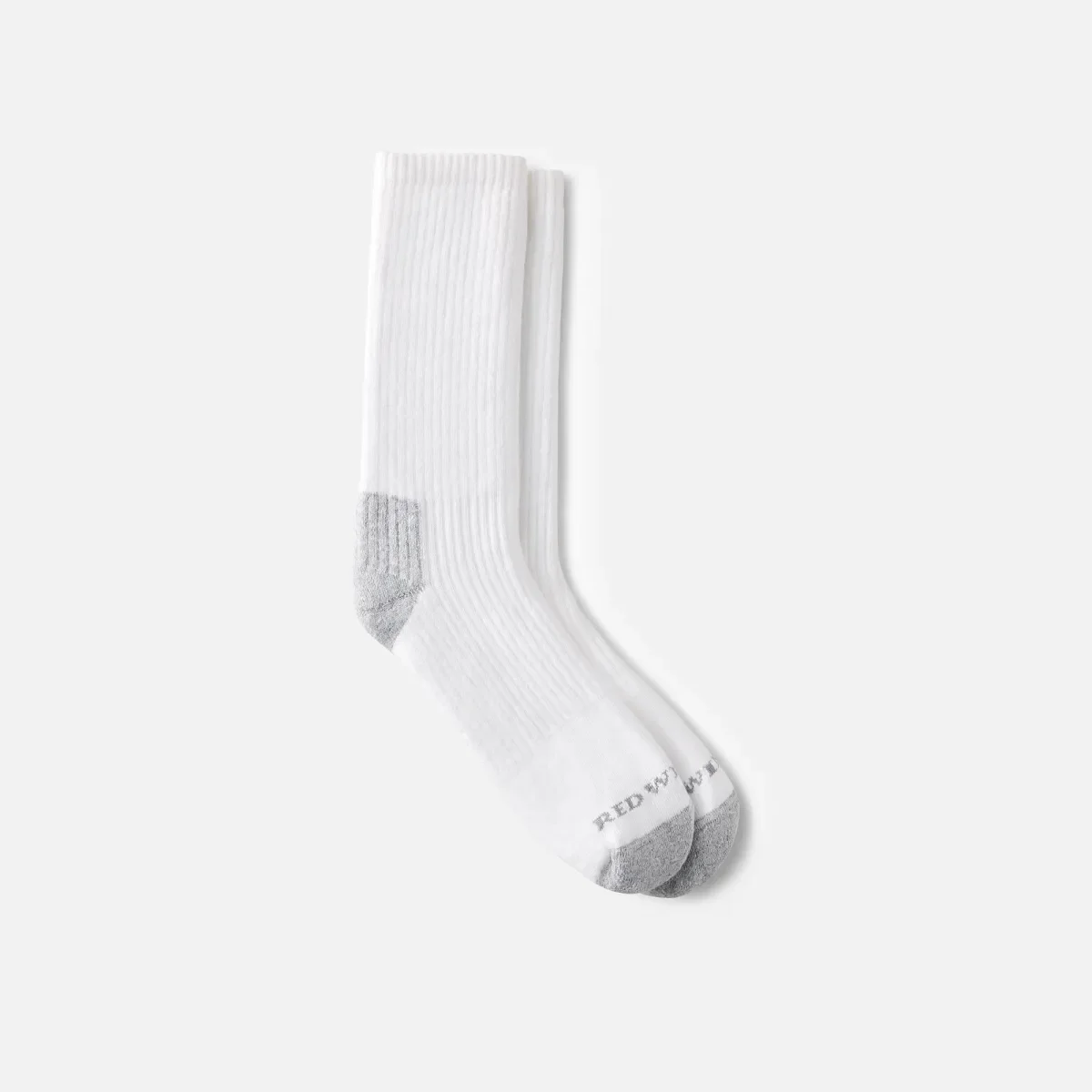 Everyday Work Crew-Socken aus Baumwollmischung in mittlerer Stärke für Damen und Herren in Weiß