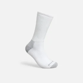 Everyday Work Crew-Socken aus Baumwollmischung in mittlerer Stärke für Damen und Herren in Weiß