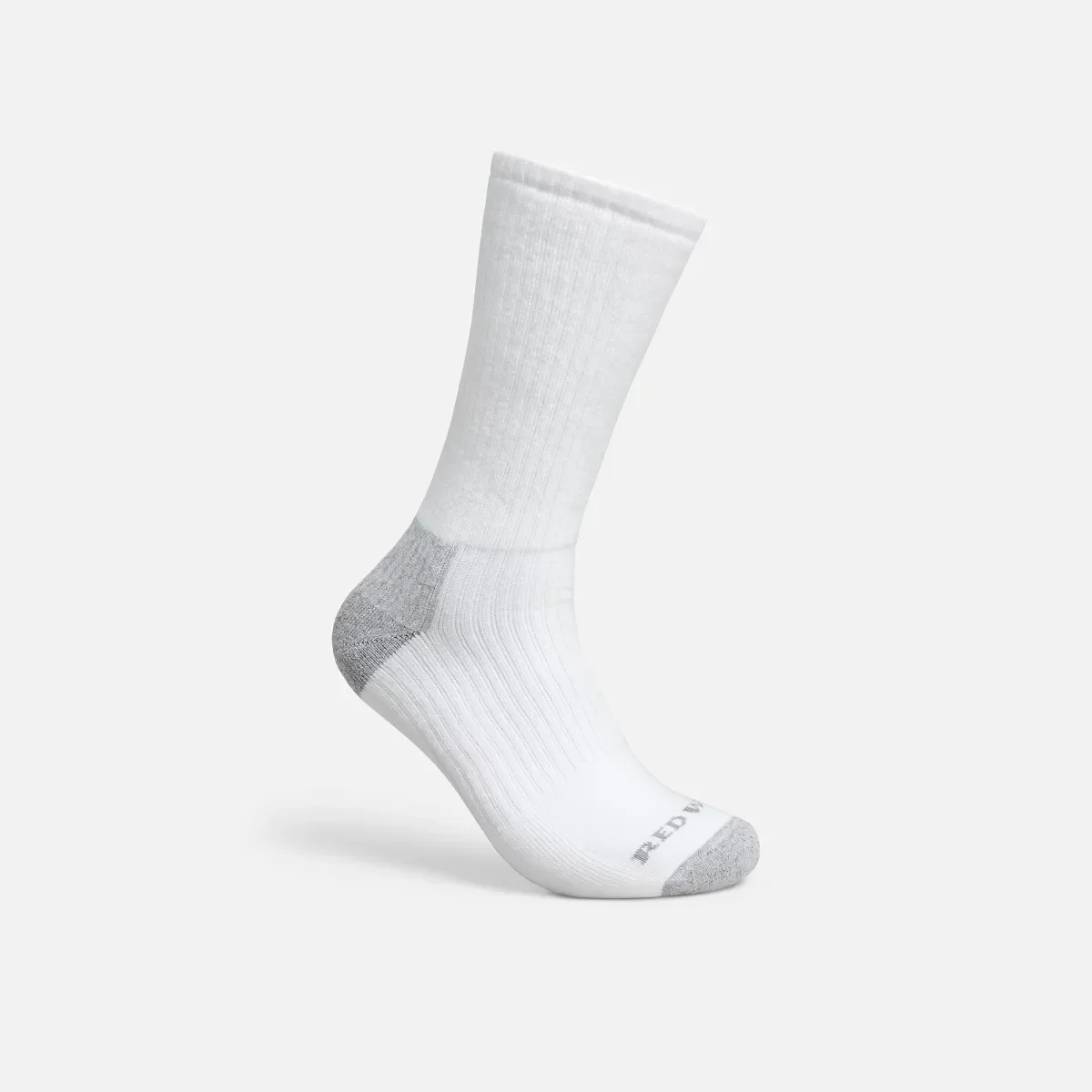 Everyday Work Crew-Socken aus Baumwollmischung in mittlerer Stärke für Damen und Herren in Weiß