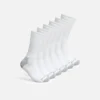 Everyday Work Medium Weight Crew – 6er-Pack Unisex-Socken aus Baumwollmischung in Weiß