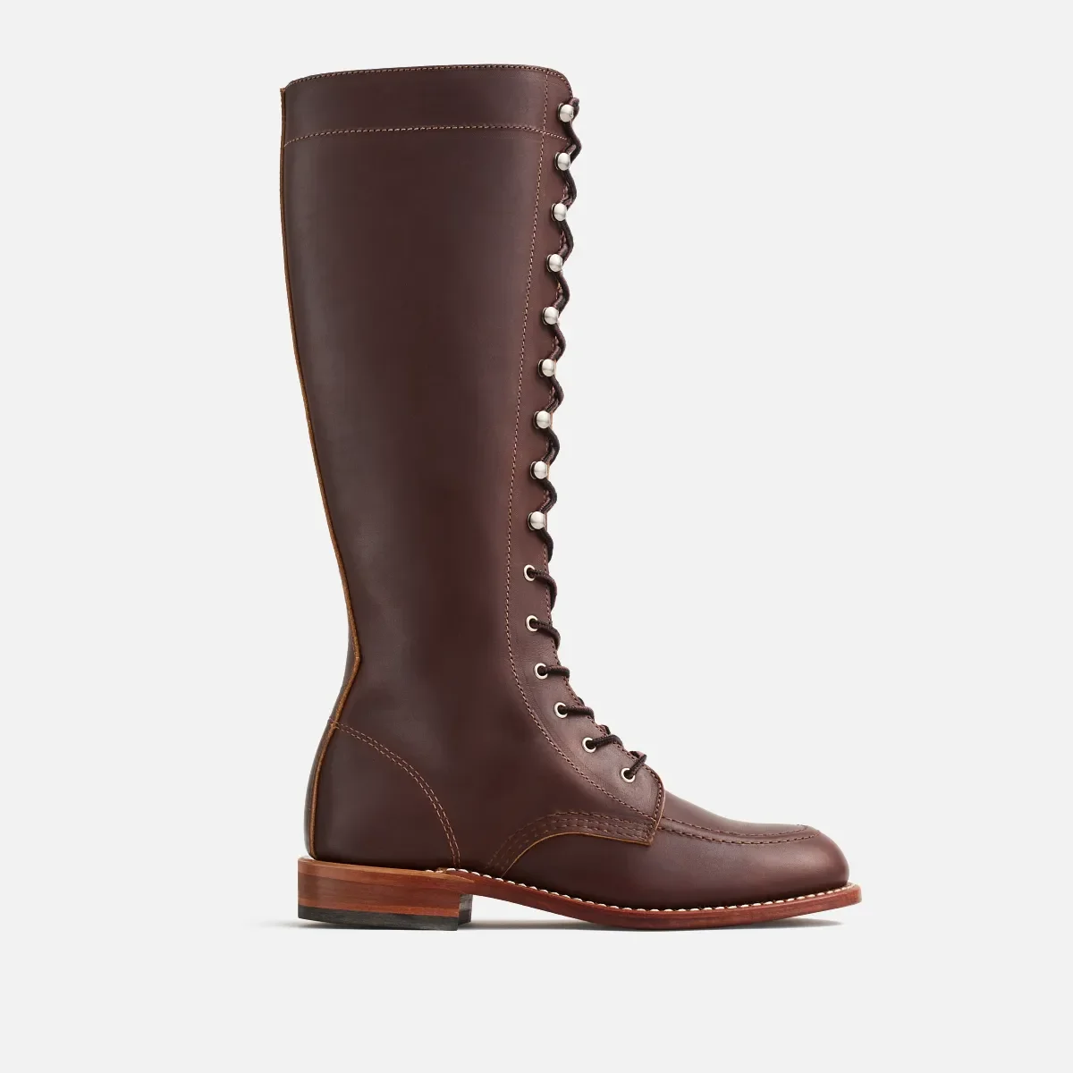 Gloria Damen-Hochtiefstiefel aus Mahagoni-„Oro-iginal“-Leder