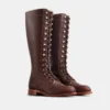 Gloria Damen-Hochtiefstiefel aus Mahagoni-„Oro-iginal“-Leder