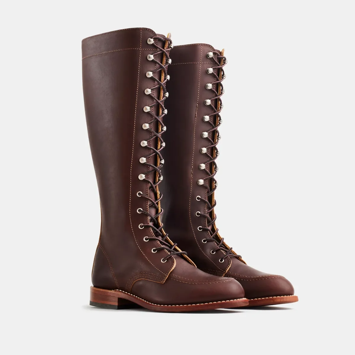 Gloria Damen-Hochtiefstiefel aus Mahagoni-„Oro-iginal“-Leder